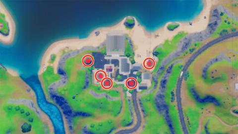 Where are the recipe books in Pleasant Park and Sandy Cliffs in Fortnite week 14