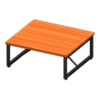 Mesa de madera de hierro