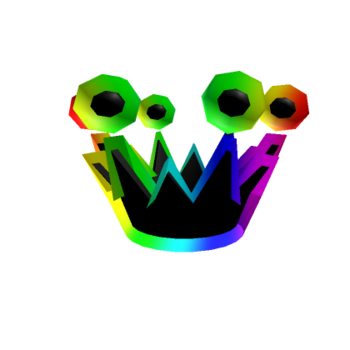 Corona de arco iris de dibujos animados