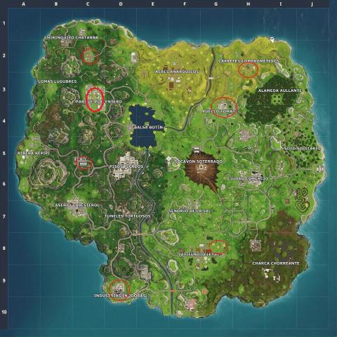 Where to find soccer fields in Fortnite Battle Royale