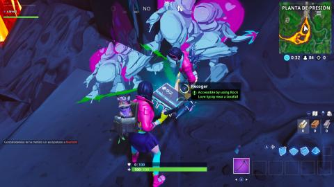 Fortbyte # 81 in Fortnite: where is the top of a cactus wedge mountain?