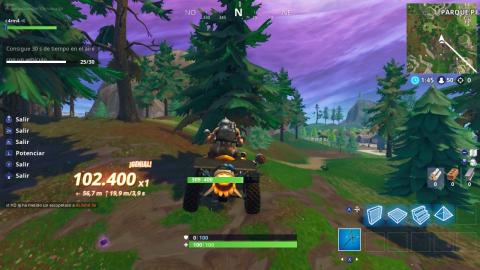 Get 30 sec airtime with a vehicle in Fortnite