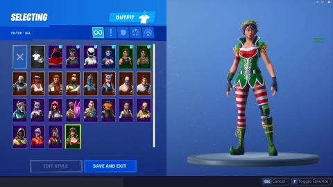 New Fortnite Christmas skins, and other aesthetic items