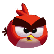 Pássaro vermelho bebê