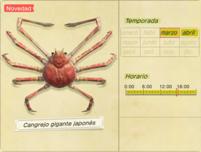 Japanese giant crab
