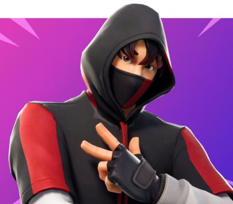 This is the Fortnite IKONIK skin, exclusive to the Galaxy S10 +