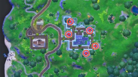 Where are the Sacred Hedges and Pleasant Park research books in Fortnite - locations