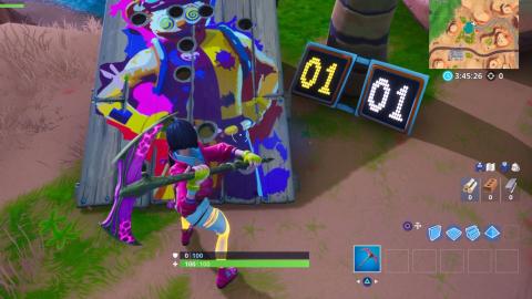 Get a score of 10 or more in a clown stand in Fortnite 14 Days of Summer
