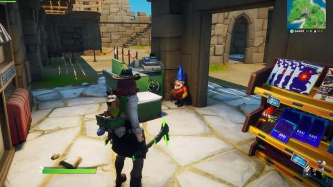 Destroy gnomes in Haddock Camp or Ruinous Fort in Fortnite - Location Domination