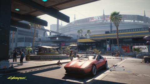 Cyberpunk 2077 - we could see Elon Musk's car in the game