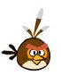 Angry Birds : oiseau brun et orange
