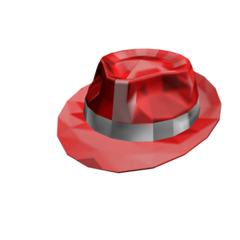 Red Sparkle Time Fedora