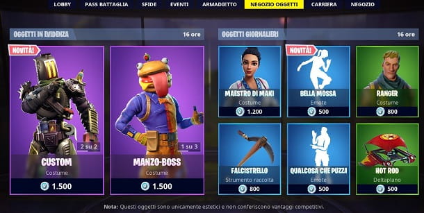 Venez magasiner gratuitement sur Fortnite