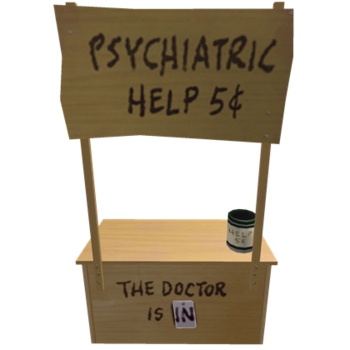 Cabina de psiquiatría de Lucy