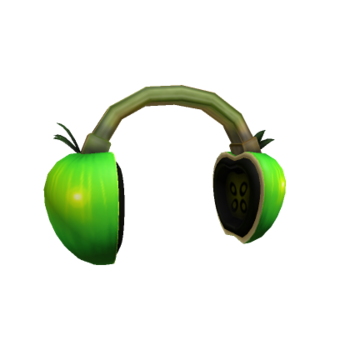 Fones de ouvido verdes da Apple