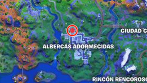 Where to investigate an anomaly detected in Sleeping Pools in Fortnite season 6 - location