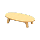 Mesa baixa de madeira