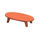 Mesa baixa de madeira