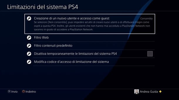 Cómo quitar el control parental de PS4