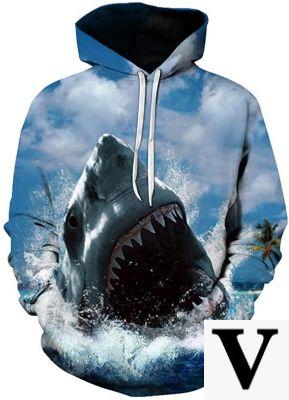 Capuche Requin Bleu