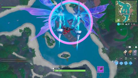 Fortbyte # 70 in Fortnite: where is it after going through the rings in Albufera Apacible