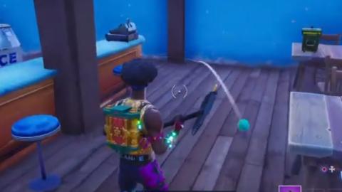 Get 15 rebounds with a single shot using the rubber ball in Fortnite