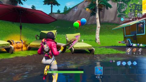 Pop Party Balloon Decorations in Fortnite - Locations (14 Days of Summer)