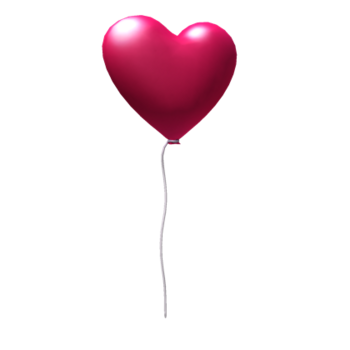 Balão de coração