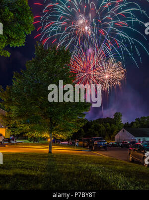 4 de julho, fogos de artifício de 2018