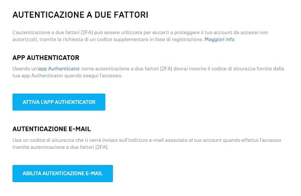 Como habilitar 2FA Fortnite