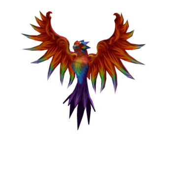 Neon Rainbow Phoenix