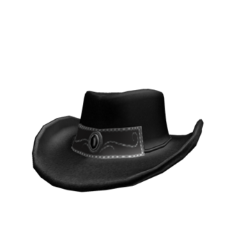 Elegante sombrero de vaquero negro