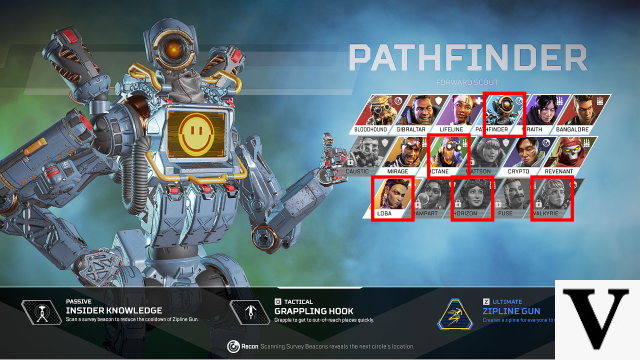 Página da web do Apex Legends: Bots