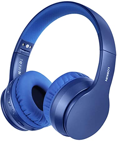 Auriculares azules de 8 bits