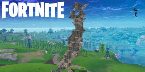 Build fast in Fortnite: how to build a tower with walls in seconds