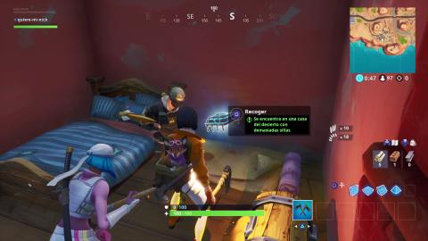 Fortbyte # 48: where to use the Howler pickaxe to smash the gnome next to a throne