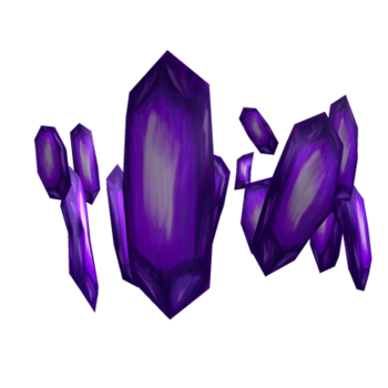 Diadème de cristal violet
