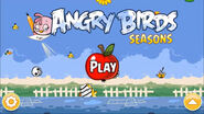 Menus principais do Angry Birds