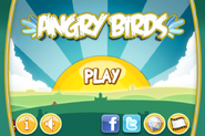 Menus principais do Angry Birds