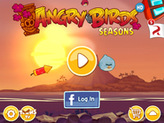 Menús principales de Angry Birds