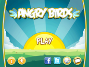 Menus principais do Angry Birds