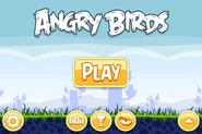 Menus principaux d'Angry Birds