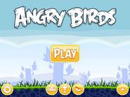 Menus principais do Angry Birds