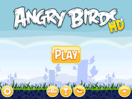 Menus principais do Angry Birds