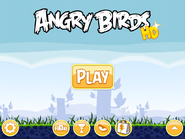 Menús principales de Angry Birds