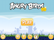 Menus principaux d'Angry Birds