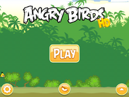 Menus principais do Angry Birds