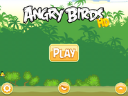 Menus principaux d'Angry Birds