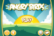 Menus principais do Angry Birds