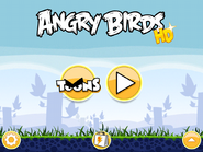 Menús principales de Angry Birds